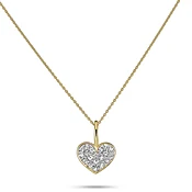 All My Love Sparkle Heart Diamond Choker