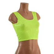 Neon Yellow Highlighter Crop Tank READY to SHIP