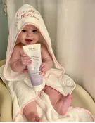 Infant Hooded Towel with Monogram