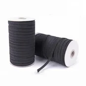5 Yards High Elastic Sewing Band – White/Black