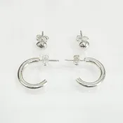Sterling Hoop & Stud Set