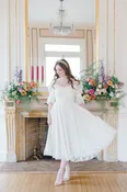 The Brigitte Dress — Bardot Bridal Hair