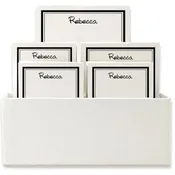 7 personalized tablets in holder
