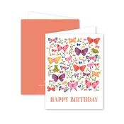 Butterfly Blooms Birthday Card