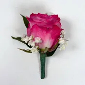 Deep Purple Rose Boutonniere