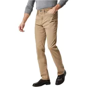 34 HERITAGE - CHARISMA RELAXED STRAIGHT PANTS IN KHAKI TWILL