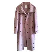 Belted Wool Melton Coat with Art — Trunc | Artisan Made-Eco-Friendly-Sustainable-Social Good
