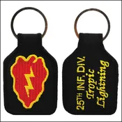 25th Infantry Division Embroidered Keychain