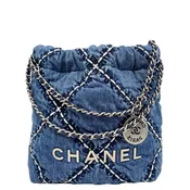Chanel 22 Mini Denim Stitched