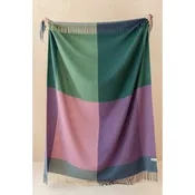 Lambswool Blanket | Teal Frame Check