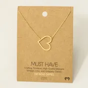 Heart Cutout Necklace