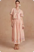 Cross-Stitch Embroidered Top