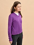 Ben V Neck Sweater in Aqua
