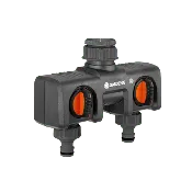 Gardena 2 Port Garden Hose Valve 08195 – Twin Tap Connector