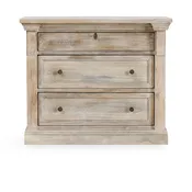 Adelaide 3 Drawer Wood Nightstand