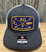 AG Outfitters Purple Patch Trucker Hat Charcoal/White NEW 2022