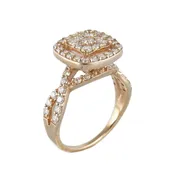 10k Diamond Gold Woman Ring