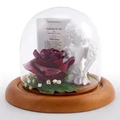 5.5″ Dome with Single Flower &amp; Angel  EF 1001