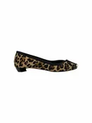 Alexander McQueen Size 39 'Armadillo' Calf Hair Leopard Ballet Flat
