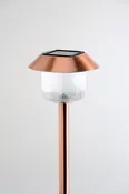 Set of 12 Solar Power Belmont Path Copper Finished Lights 33867/12