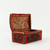 18th Century Louis XIII Red Velvet Box