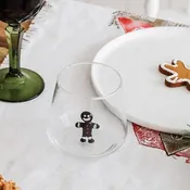 11 oz Tiny Animal Wine Glass, Gingerbread Man