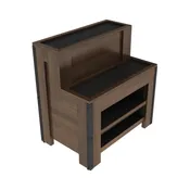 2-Step Orchard Bin With Shelves