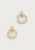 Bamboo Double Hoop Earrings