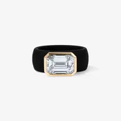 4 Carat Emerald Lab Grown Diamond on Silicone Band
