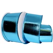 2-1/2″ WIRED LAMÉ 10YD Lt. Blue