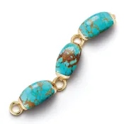 Boat Link Bracelet in Turquoise