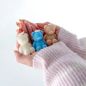Small Scented Bear Candle Gift - Assorted Color
