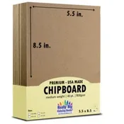 40 pt. Chipboard 5.5 x 8.5 – 48 Pack