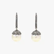 AM Studio South Sea Pearl With Diamond Bead Cap
