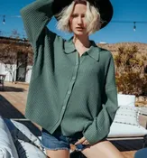 27 Miles Malibu - Bae Sweater in Sage