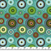 Blue Lucky Medallion 45" Wide Cotton Fabric (1 6/8 yard pack)