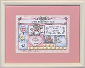 Baby Birth Certificate 8x10 Girl
