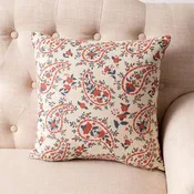 Flowers + Stripes Pillow