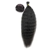 Blow Out Kinky Straight I Tip Hair Extensions Microlinks – ONYC Fro-Out™