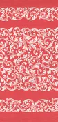 16" Rosie Scrolls Red Toweling 920-324