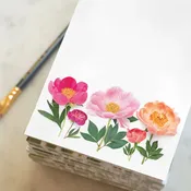Bottle Branch - Peony Notepad