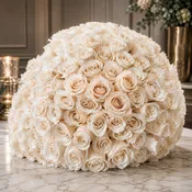 100 Roses Hand Tied Bouquet