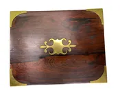 Antique campaign box/ jewelry box