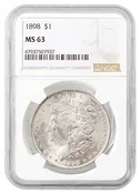 1898 Morgan Dollar NGC MS-63 - Rarcoa | Rare Coin Company of America, Inc