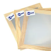 Dry Sift Screen Frames, Set of 3, 14x16" Wood Frames with 74, 96 and 230 Mesh