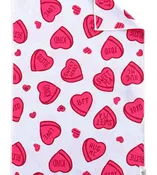 Candy Hearts: Double-Sided Hand Towel