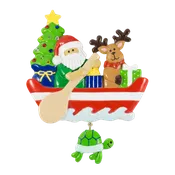180T: Santa Canoe w/ Turtle - 24 Pack