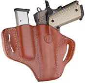 1791 Gunleather BH1M1CBRR BH1M1 Combo OWB 01 Classic Brown Leather Belt Slide Fits 4-5″ 1911