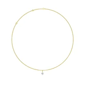 0.75 Carat Pierced Pear Shaped Lab Grown Diamond Necklace