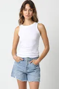 61 Jane Destination Print Flared Top